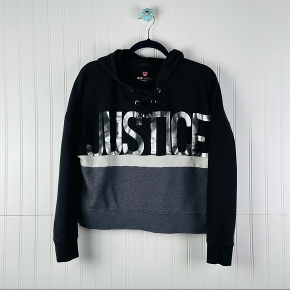Justice Shirts & Tops Justice Collection X Crop Hoodie Sweatshirt 82